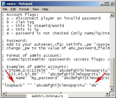 Amx Modx - Cum pui parola la admin Pentru siguranta poti - Cum faci un Server de Counter-Strike